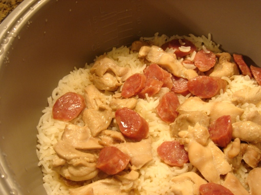 chinese-sausage-and-chicken-rice